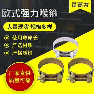 不锈钢喉箍批发 欧式强力喉箍 单头卡喉箍管箍|ms