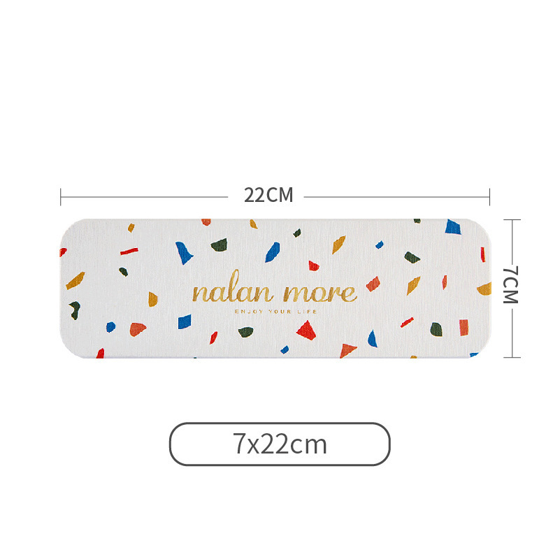 Tapete absorbente de tierra diatomácea para fregadero, posavasos de tierra diatomácea, tapete para jabón, tapete para cepillos de dientes