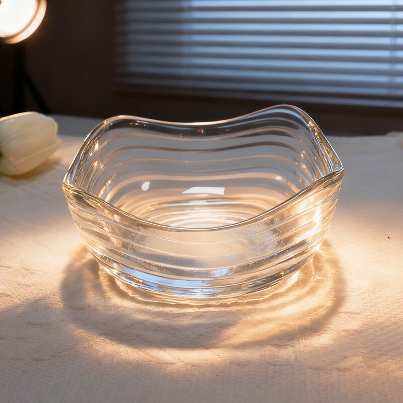 Thickened Glass Fruit Plate for Living Room, High-End Instant Noodle Bowl, Heat-Resistant Salad Bowl, Seed Tray, Household Snack and Dessert Bowl Thickened Glass Fruit Plate for Living Room, High-End Instant Noodle Bowl, Heat-Resistant Salad Bowl, Seed Tray, Household Snack and Dessert Bowl