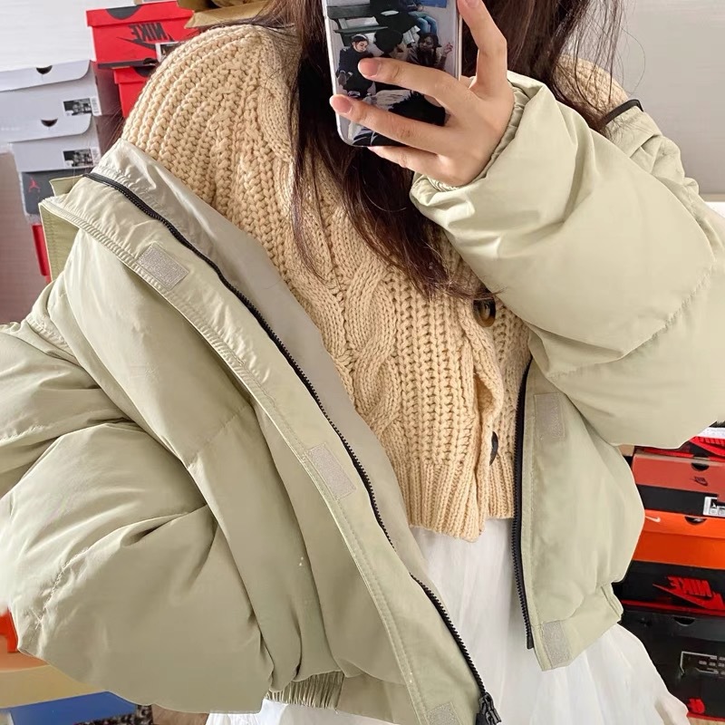 Productos originales de gama alta Essentials ropa de algodón acolchado cremallera collar de pie marca de moda Niebla High Street ropa de algodón acolchado Super gruesa Super caliente