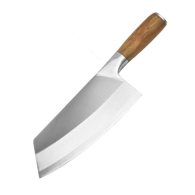 Cuchillo de cocina de acero inoxidable forjado de dos piezas Cuchillo de corte afilado para el hogar Cuchillo de cocina Cuchillo de carne Cuchillo de chef Cuchillo de doble uso
