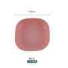 Wheat square bone disc—pink