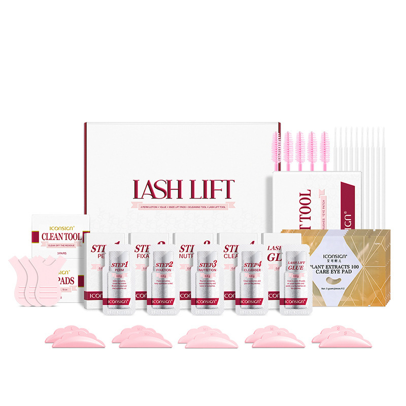 Dos en uno transfronterizo de pestañas perm ceja Crema para el cabello salón de belleza pestañas perm queratina Traje Barbie rizador de pestañas artefacto