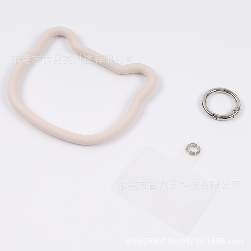 고양이귀 실리콘 팔찌-화이트