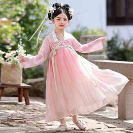 2025新款女童汉服连衣裙春夏秋中国风公主裙儿童超仙古风表演服