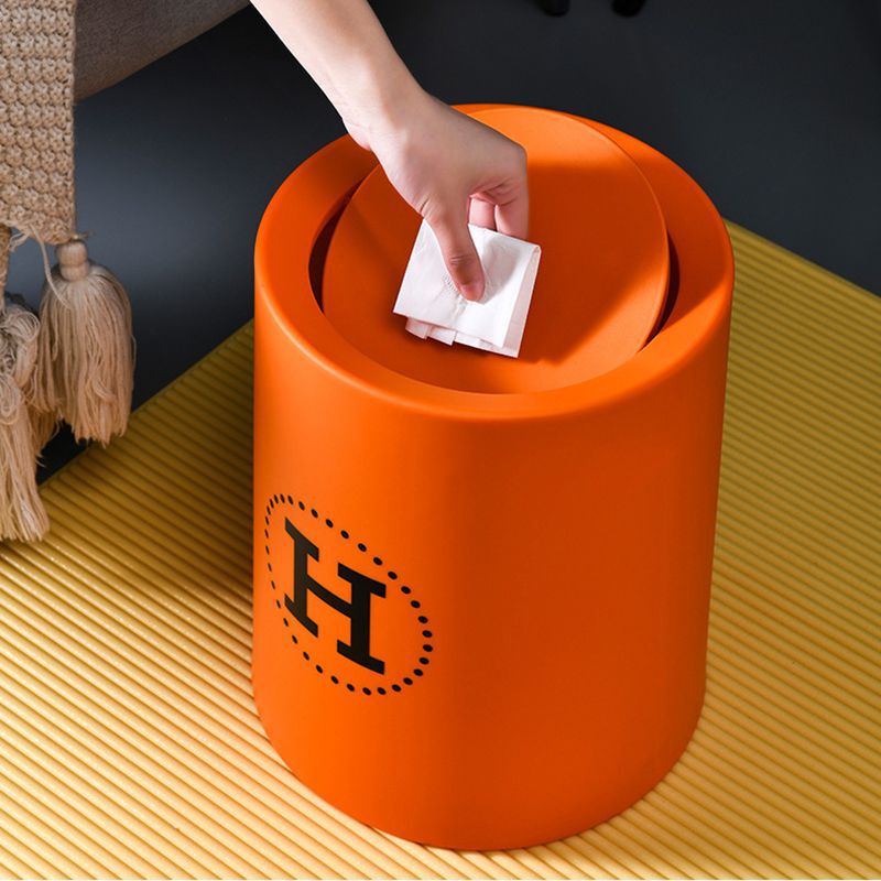 Rocking cover trash can bedroom home living room toilet toilet flip office creative light luxury high-end appearance
