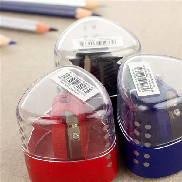 Alemán Faber-Jia 1831 triángulo matriz de puntos doble agujero con autobloqueo sacapuntas niños estudiante boceto