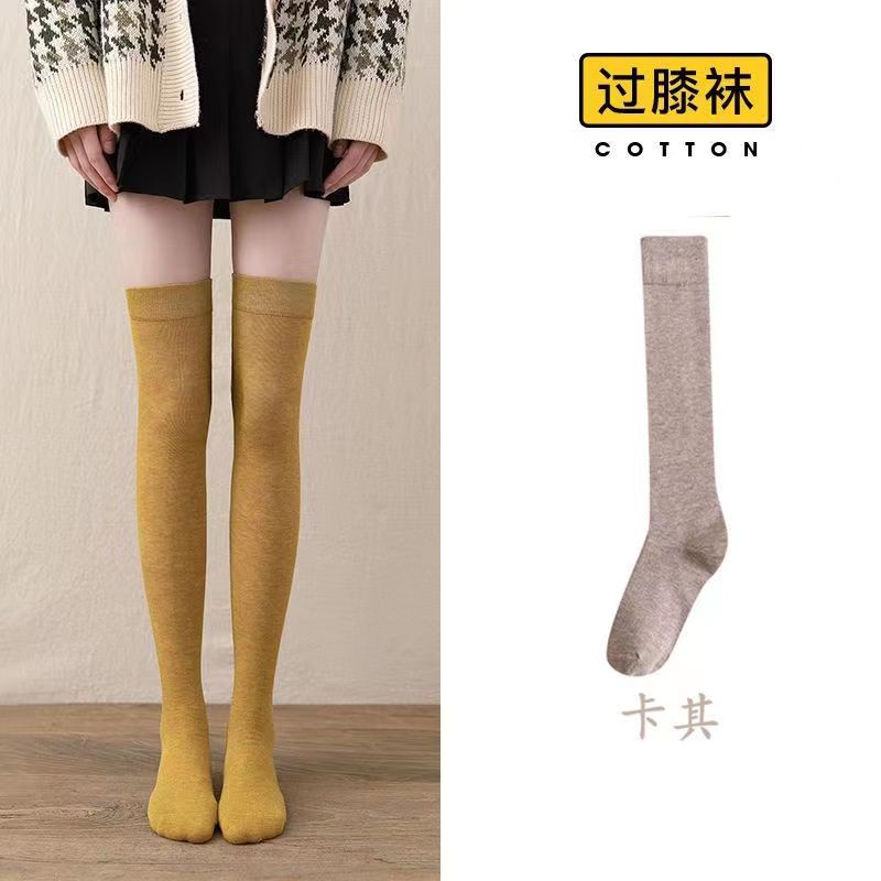 Calcetines de media pantorrilla para mujer estilo coreano verano japonés Delgado INS sobre la rodilla calcetines de pantorrilla JK de estudiante negro de primavera y otoño