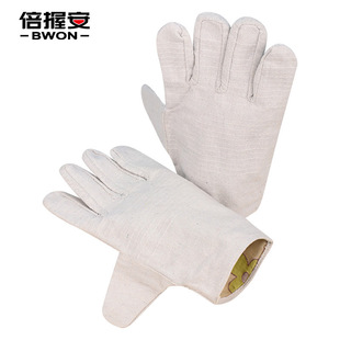 Dh901W Welding 24-Line Canvas Gloves Factory Welder Work Protective Labor Protection Gloves Breathable Anti-Scalding and Anti-Cut