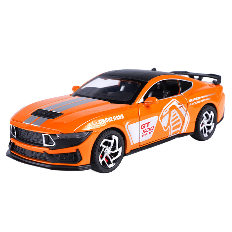 Modelo de coche de aleación Ford Mustang Cobra GT500 a escala 1:32, modelo de coche realista con mecanismo de retroceso, juguete de coche deportivo, adorno.
