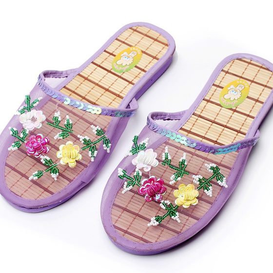 Summer Women's Baotou Creative Flower Mesh Refreshing Breathable Home Sandals