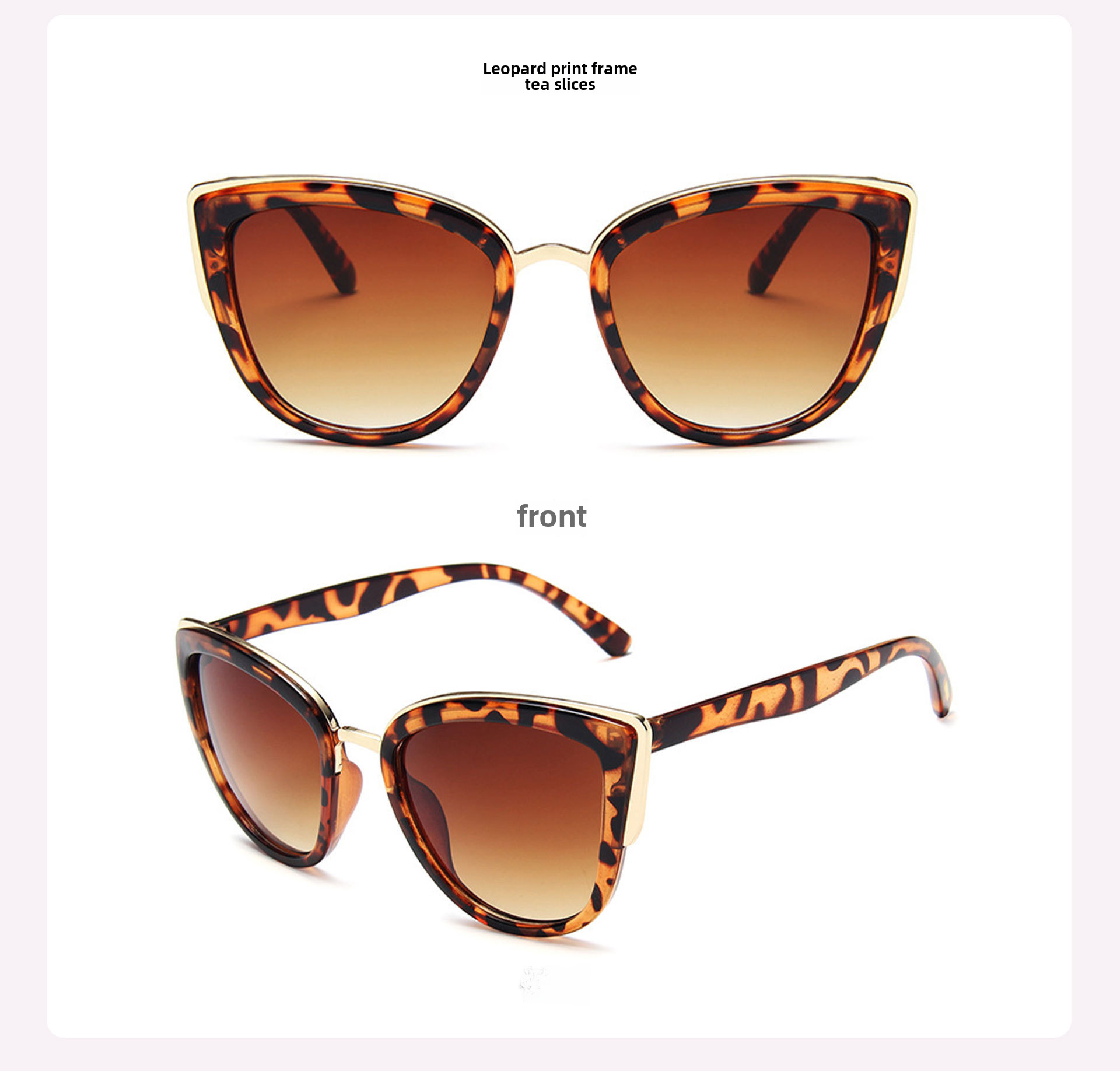 Fabréck direkt grenziwwerschreidend Bestseller Brëller Europäesch an amerikanesch Trend Damen Cat's Eye Sonnebrëller Perséinlechkeet Leopardfaarf Sonnebrëller Grousshandel_voghion.com