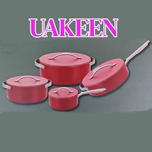 UAKEEN 8 предметов, домашняя кастрюля для супа, набор медицинских каменных кастрюль, сковорода с антипригарным покрытием, сковорода для супа, подарочный горшок