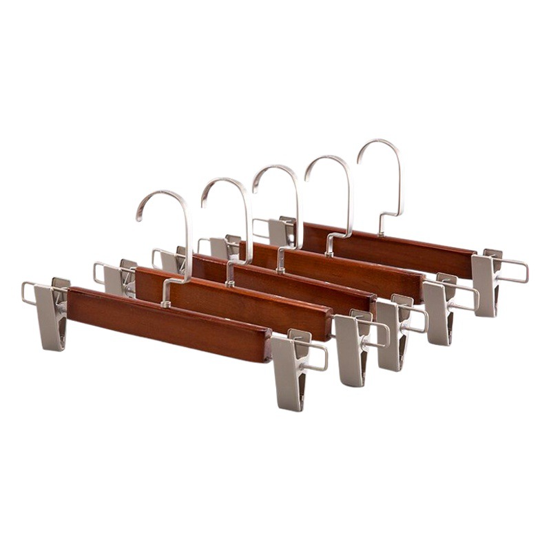 Pantalones pantalones de rack clip de madera maciza pantalones de madera clip tienda de ropa pantalones percha ropa clip hogar pantalones sin costura percha al por mayor