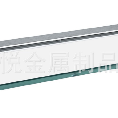 晟悦五金 批发零售不锈钢单层8MM玻璃置物架  平台 化妆台 J904
