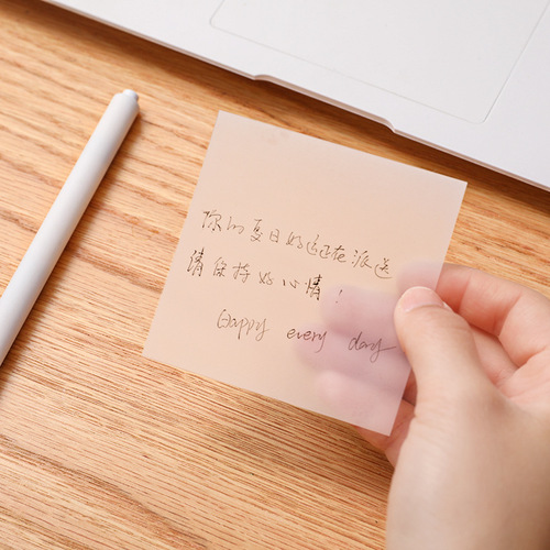 Simple transparent sticky notes, students can use tear-off sticky notes to study office notes and stick sticky notes