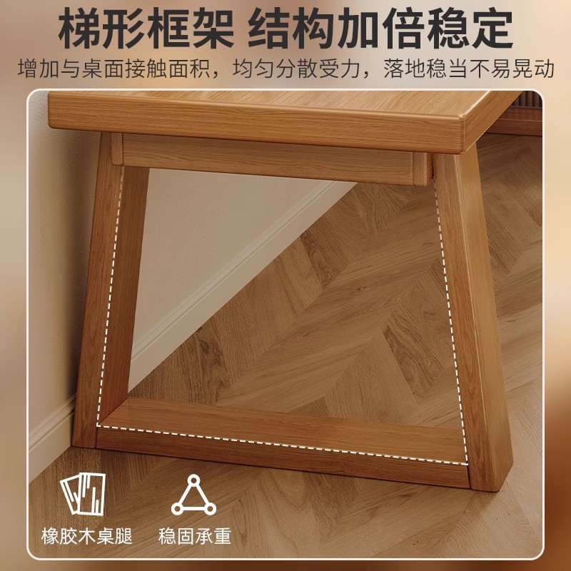 Escritorio de madera sólida para dos personas, escritorio de estudio, escritorio de computadora, escritorio de escritorio