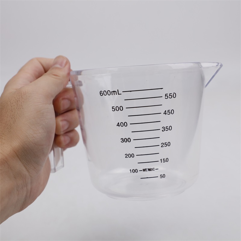 opp包装600ml刻度杯 CX21B037