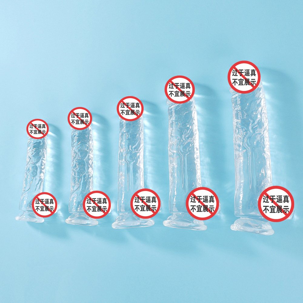 Crystal Transparent TPE Masturbator for Women, Soft Textured Sleeve, 7 Models — detail image 2