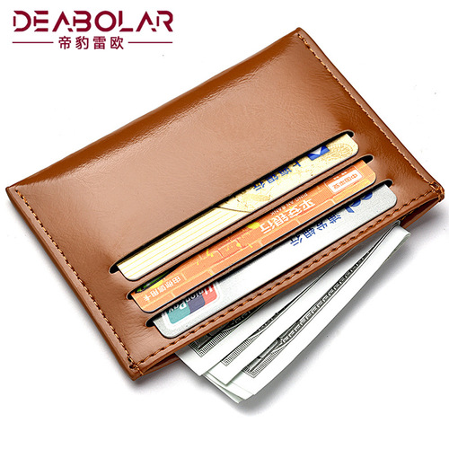 Large capacity multi-card slot card holder wholesale card holder men's coin short wallet ultra-thin bus card holder female bank card holder