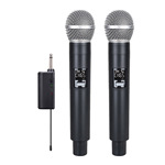 卡迪宝CDBO充电式远距离一拖二万能无线麦克风u段调频家用K歌话筒