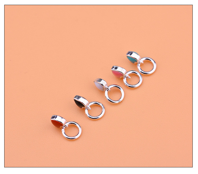 4*4.7mm Jewelry Making Size DIY Jewelry Accessories Classification 1 Piece Quantity 925 Sterling Silver Material 1 Piece 4*4.7mm 925 Sterling Silver Heart Shape Pendant