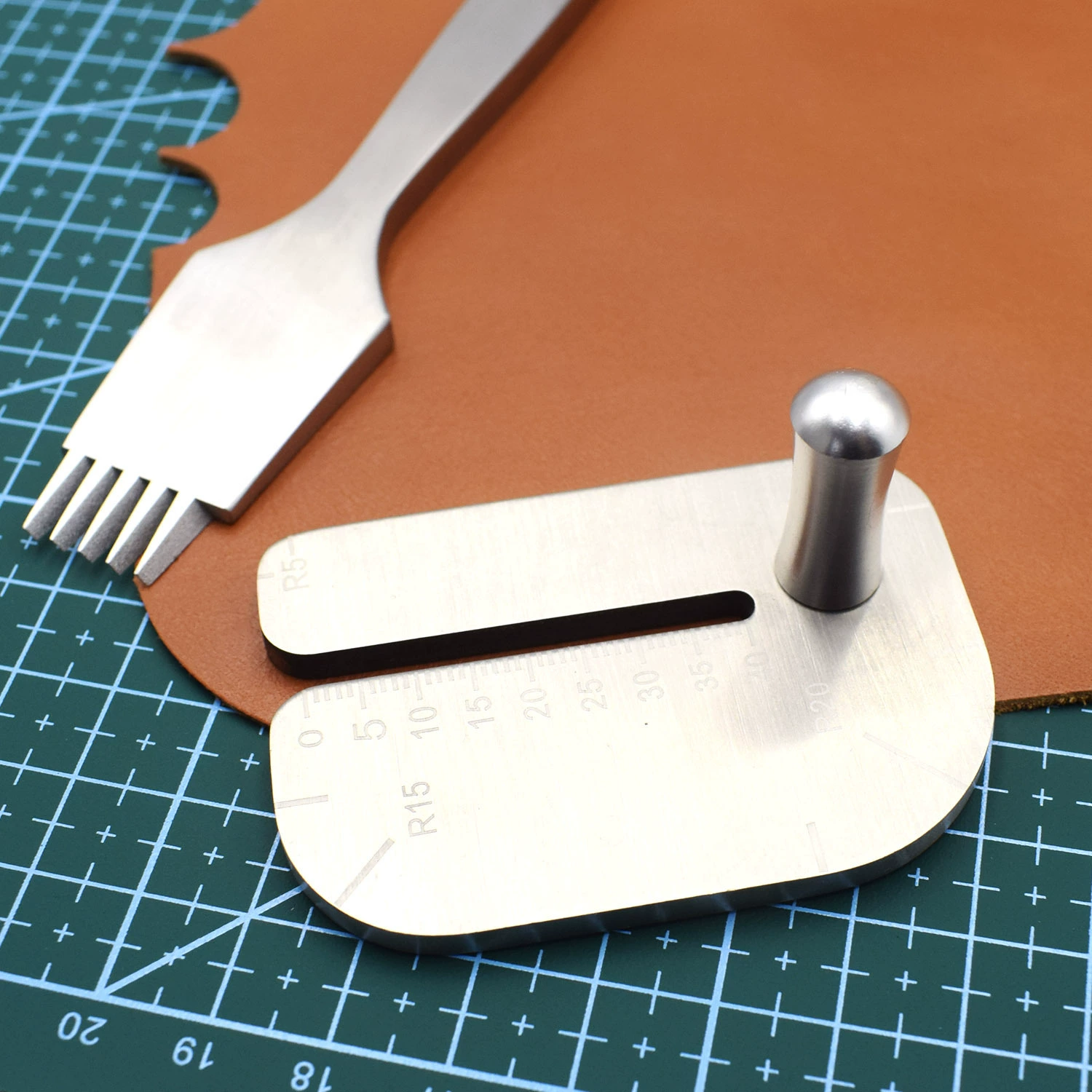 Ручные инструменты для кожи Съемник из нержавеющей стали подходит для Rinb Chop Ping Chop Liu Ling Chop Кожаные инструменты Инструменты для отбивки