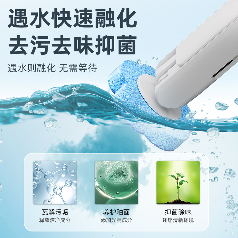 Juego de cepillos de baño desechables para el hogar, limpia sin rincones muertos, elimina las manchas, cabezal de repuesto desechable, cepillo de pared para limpiar inodoros, cepillo de baño súper fácil de usar.