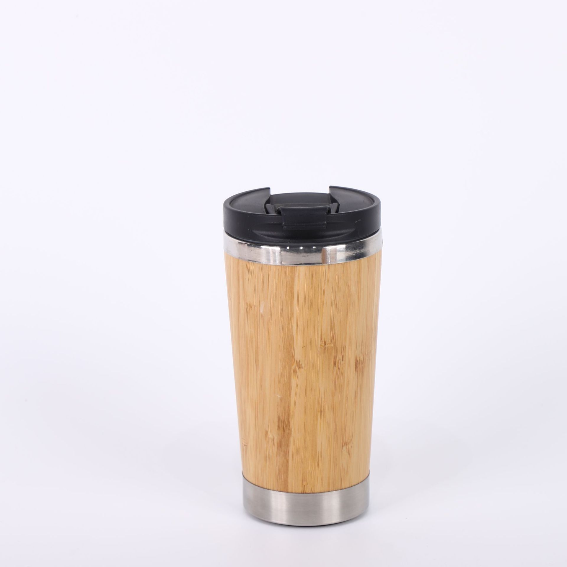 Cross-border 304 taza de acero inoxidable simple taza de agua de bambú y madera taza de vacío de automóvil taza de automóvil portátil