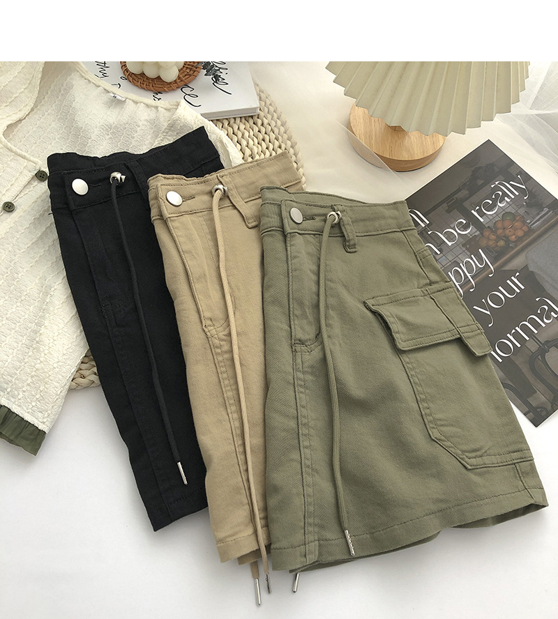 236g Weight Above Knee Dress Length Type Hip Skirt Dresses Type Denim Fabric Type Mid Waist Waist Line Micro-Elastic Elasticity Holiday, Daily Occasion Regular Fit Fit Type Printing Pattern Summer, Spring Season Women's Gender Streetwear Style Slim High Waist Denim Skirt Women's Summer Retro Slim Short Skirt 8