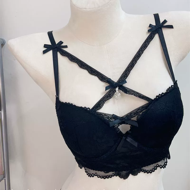 Sexy lace underwear, supporting push up bra
