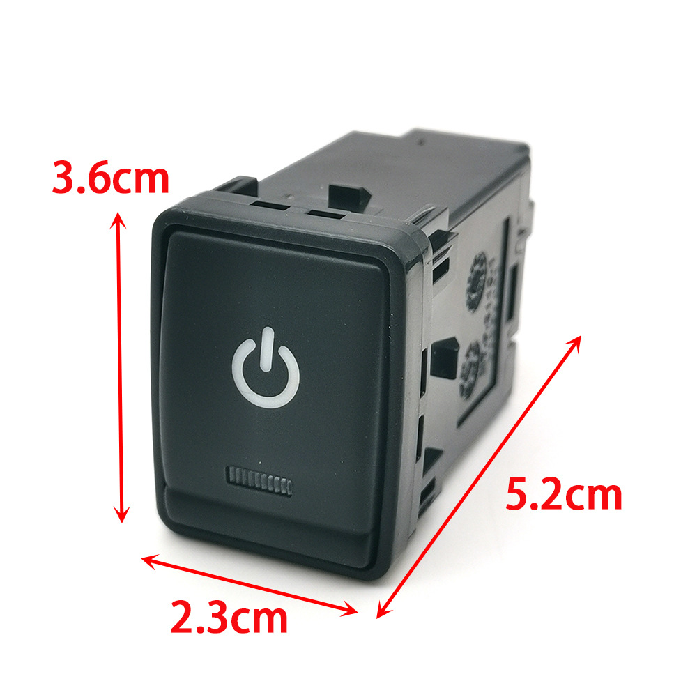 Suitable for Nissan X-Trail Led Parking Radar Volume Music View Garage Fan Modification Switch with Cable