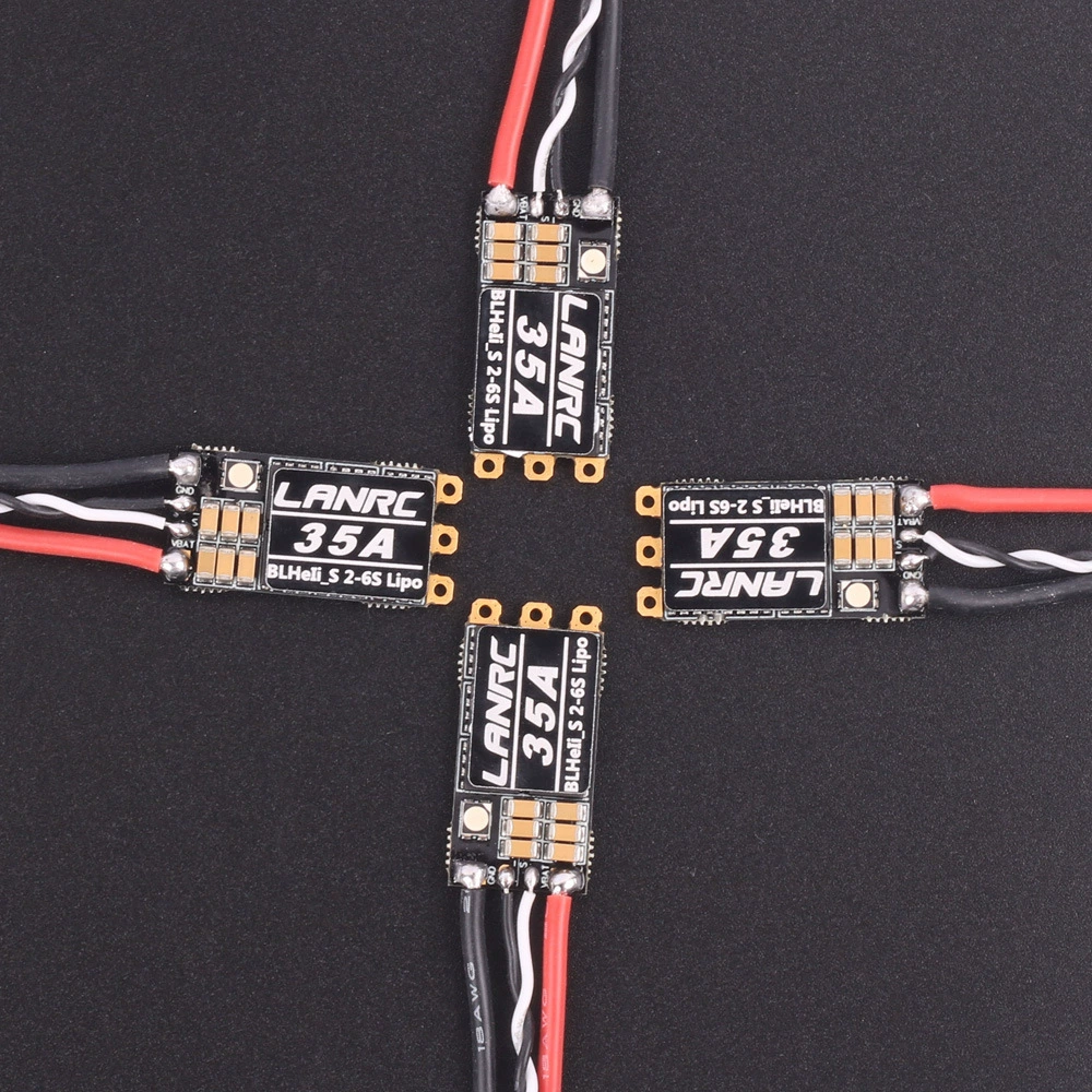 LANRC 35A 45A моделей Перекрестие машины мономер электрод 2-6s с LED светом BLHELI_S