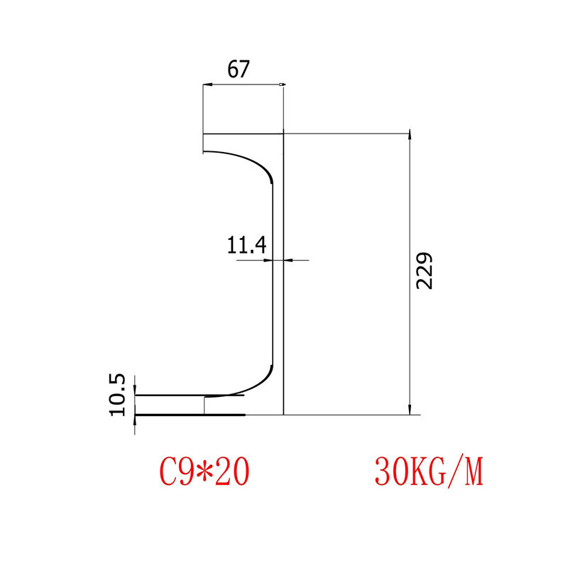 美标槽钢C230*30莱钢生产批发零售价格