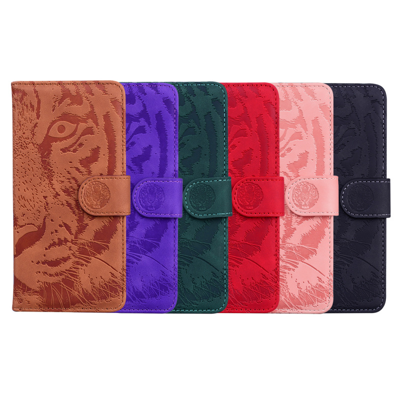Suitable for Nokia C32 tiger embossed skin feeling mobile phone leather case Nokia G300 flip card wallet Suitable for Nokia C32 tiger embossed skin feeling mobile phone leather case Nokia G300 flip card wallet