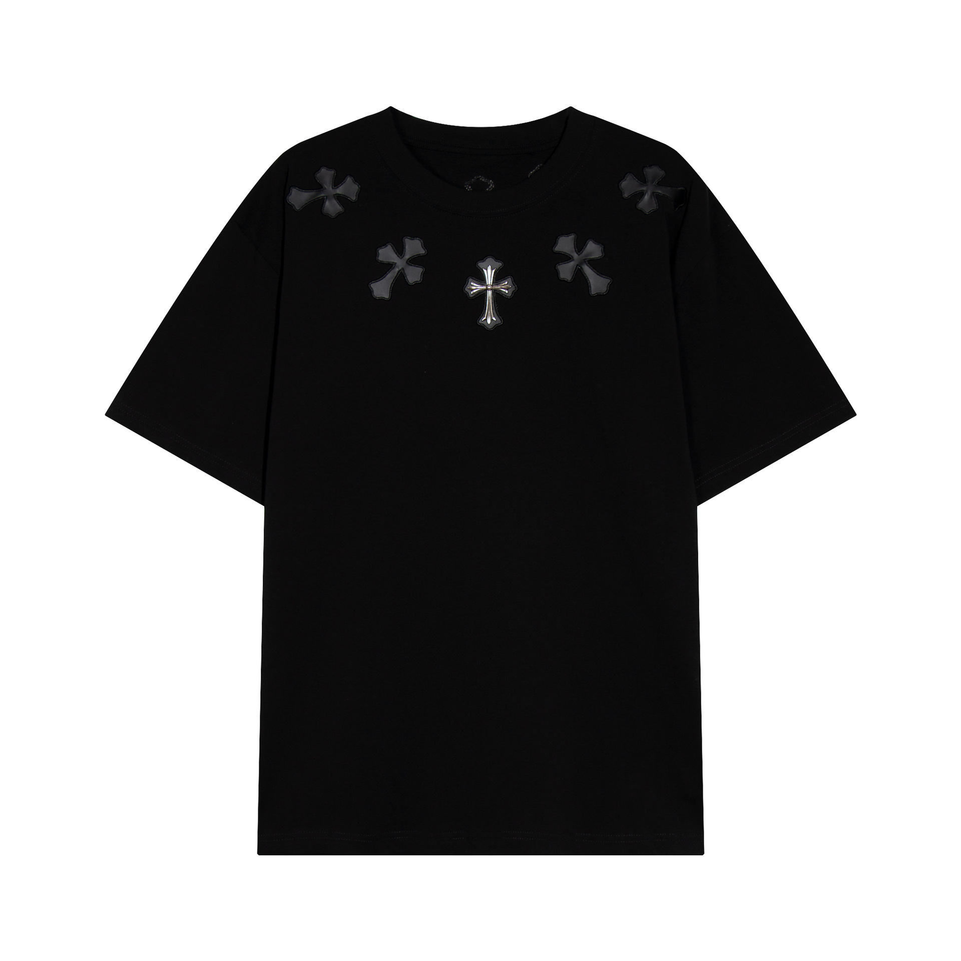 Chrome Heart 24 nuevo Crocodile de verano de moda europea y americana camiseta de manga corta para hombres y mujeres