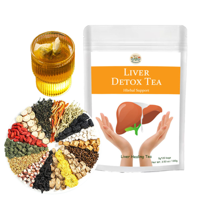 Fatty Liver Cleanse Liver Detox Tea Cross-border Trade Amazon tk