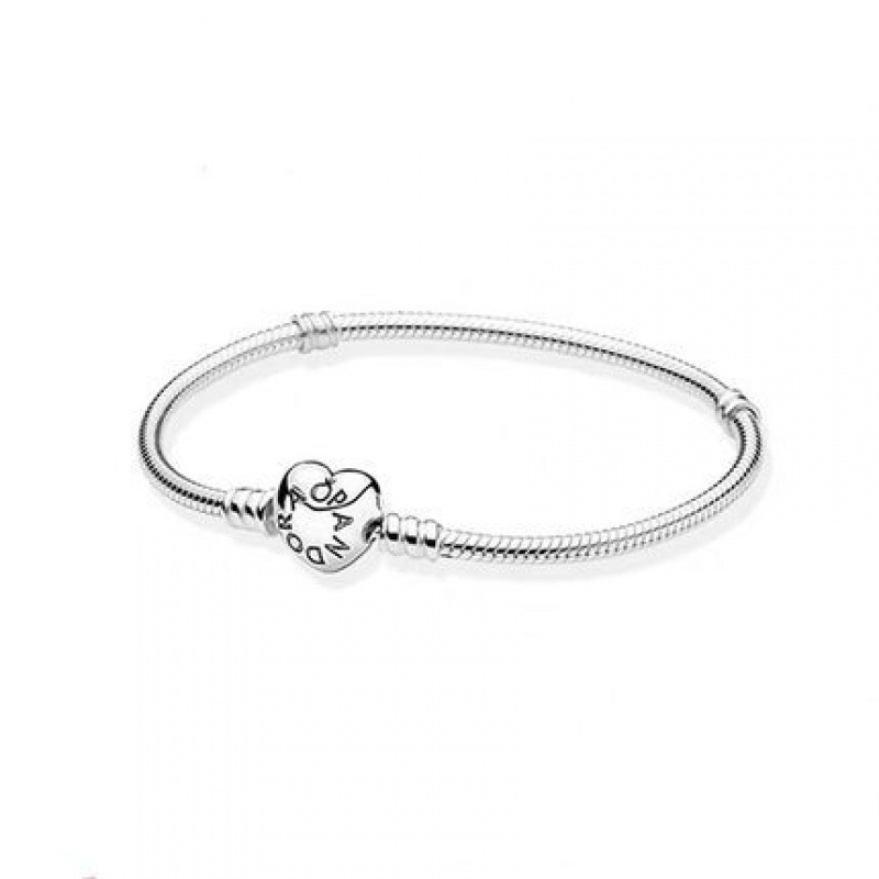 Panjia pulsera mujer blanco plateado plata gruesa pulsera corazón cuadrado hoja hebilla serpiente hueso pulsera DIY Internet celebridad cadena femenina