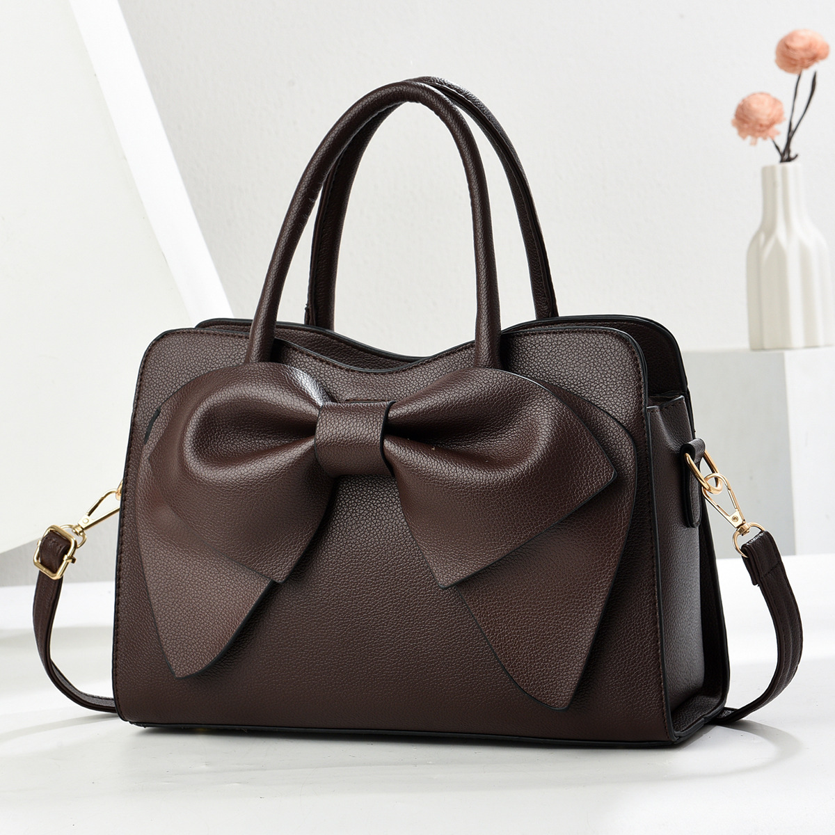 Bolso de mano con textura de lazo 2025 nuevo bolso de hombro versátil de color sólido para mujer, bolso cruzado, bolsos transfronterizos