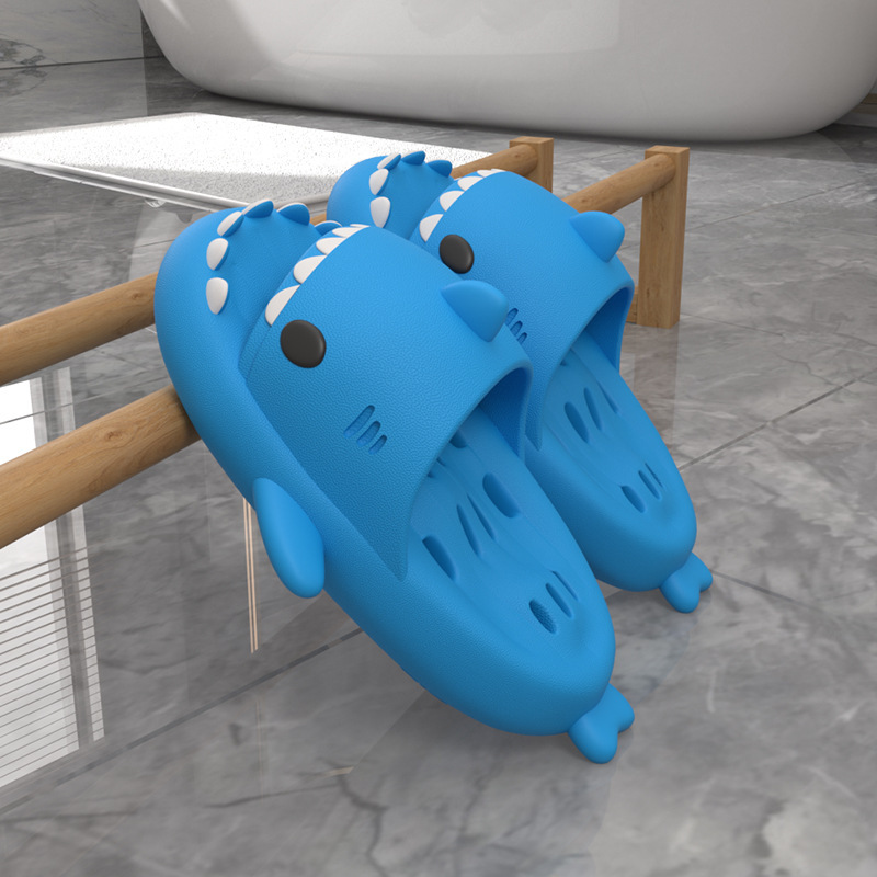 Pantuflas de masaje con diseño de tiburón para adultos, parejas, antideslizantes, con drenaje de agua, modernas, para exteriores, para el hogar, que aumentan la altura, aptas para usar en exteriores. image 15