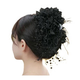 Заколка-крабик с кисточками, акула, заколка для волос, аксессуар для волос, в цветочек, новая коллекция