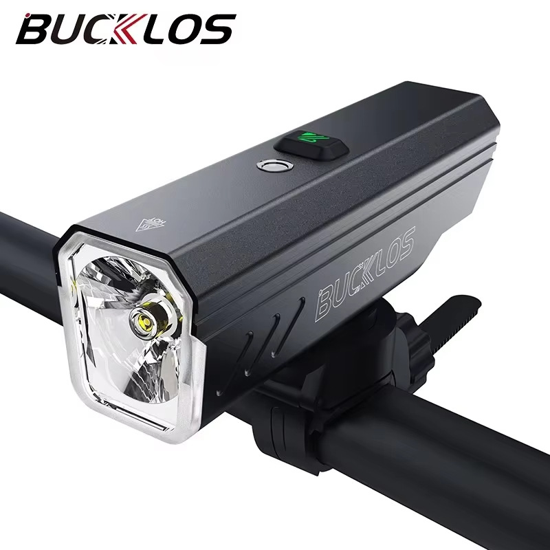 Bucklos Front Bicycle Light Intelligent Sensor Bicycle Light Aluminum Alloy Type-C Rechargeable Cycling Head
