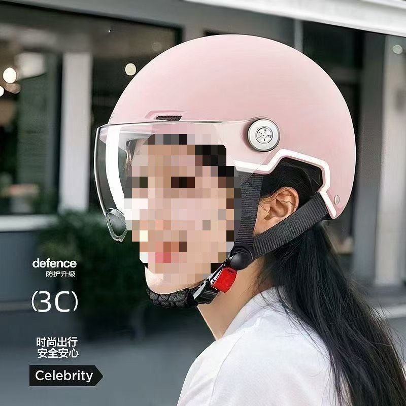 Electric Motorcycle Helmet Men Women Electric Bicycle Half Helmet