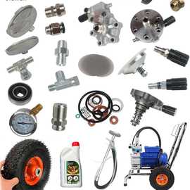 990无气喷涂机配件隔膜泵体总成缸盖调压回流开关进料吸料管滤网