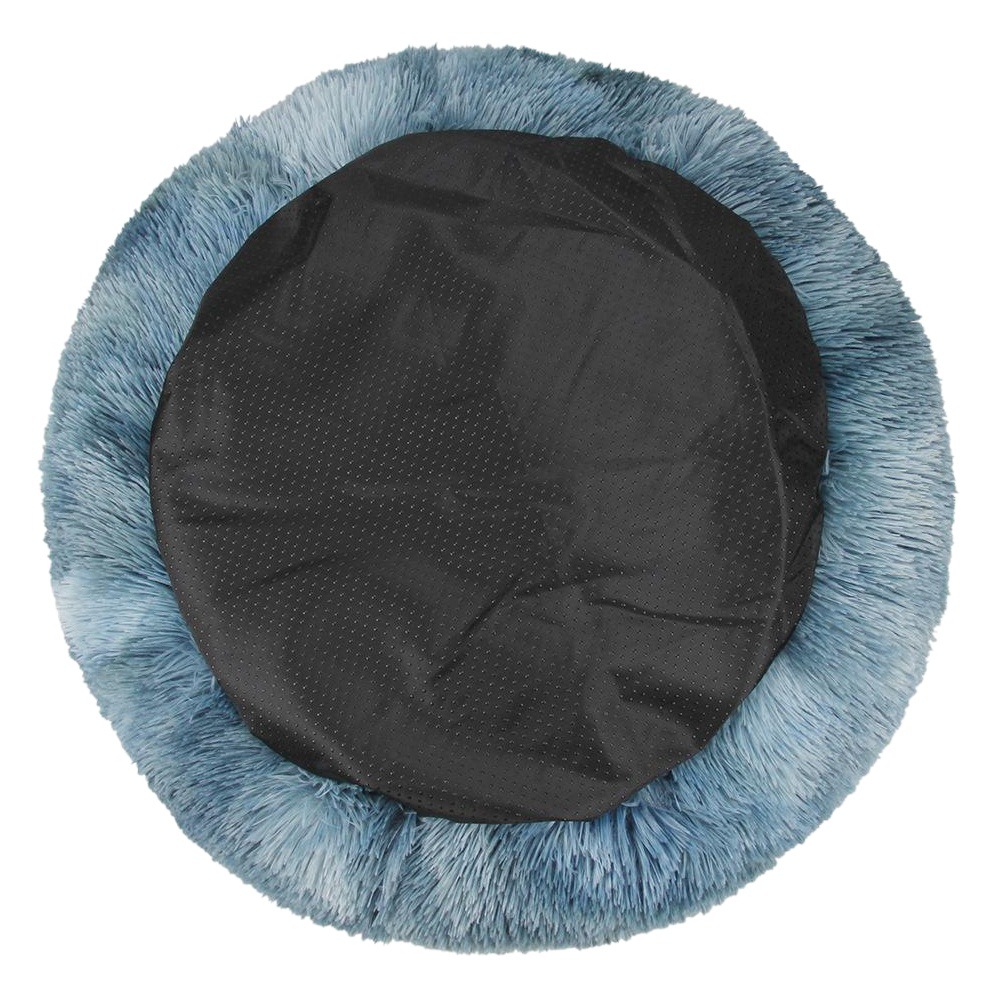 Nido de gato nido de perro felpa invierno cálido rodeado de nido de gato tie-dye gradiente de color multicolor cama nido para mascotas