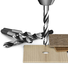 Bailey three-point woodworking drill straight handle twist drill woodworking drill bit hardwood board drilling bench drill hand electric drill bit