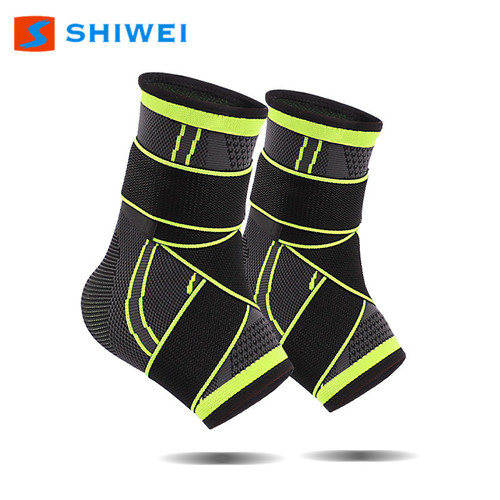 New cross-border spring and summer Velcro straps pressurized ankle braces anti-sprain wrap knitted ankle protection for men and women