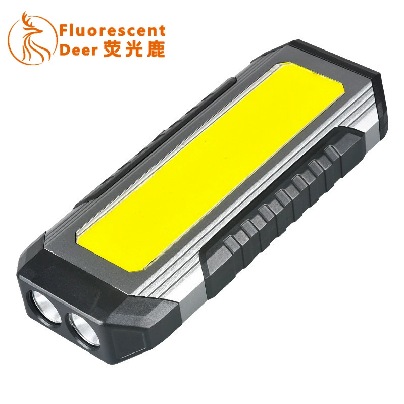 Лампа для ремонта автомобилей, лампа для ремонта зарядки через USB с магнитом, многофункциональный фонарик COB сильного света, рабочий свет