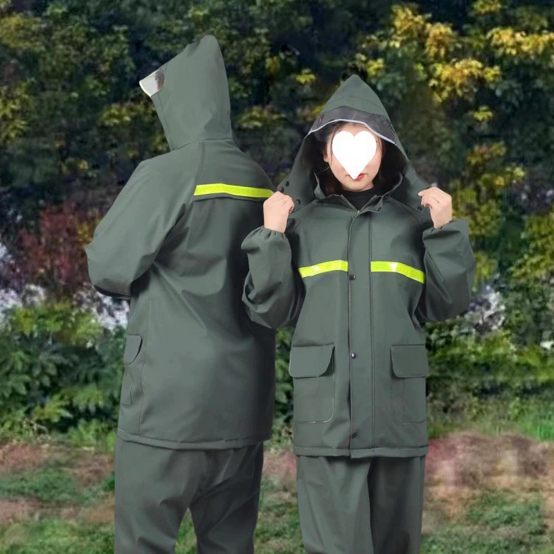 Комплект плаща и дождевых штанов, утолщенный для мужчин и женщин, для взрослых, разделенный электрический велосипед, светоотражающий плащ против беспорядков, оптовая продажа AliExpress