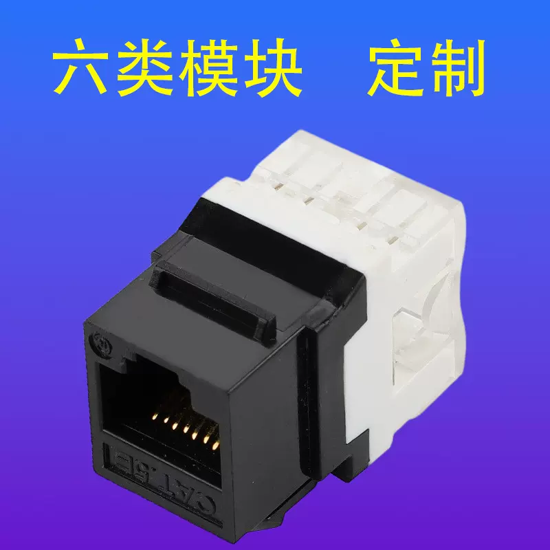 6类网络模块非屏蔽抗干扰打线式信息面板工程级数据中心/机房